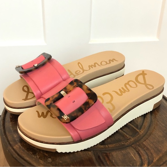 NWOT Sam Edelman pink Women's Ariane Slide Sandals Sz 7 - Picture 6 of 12